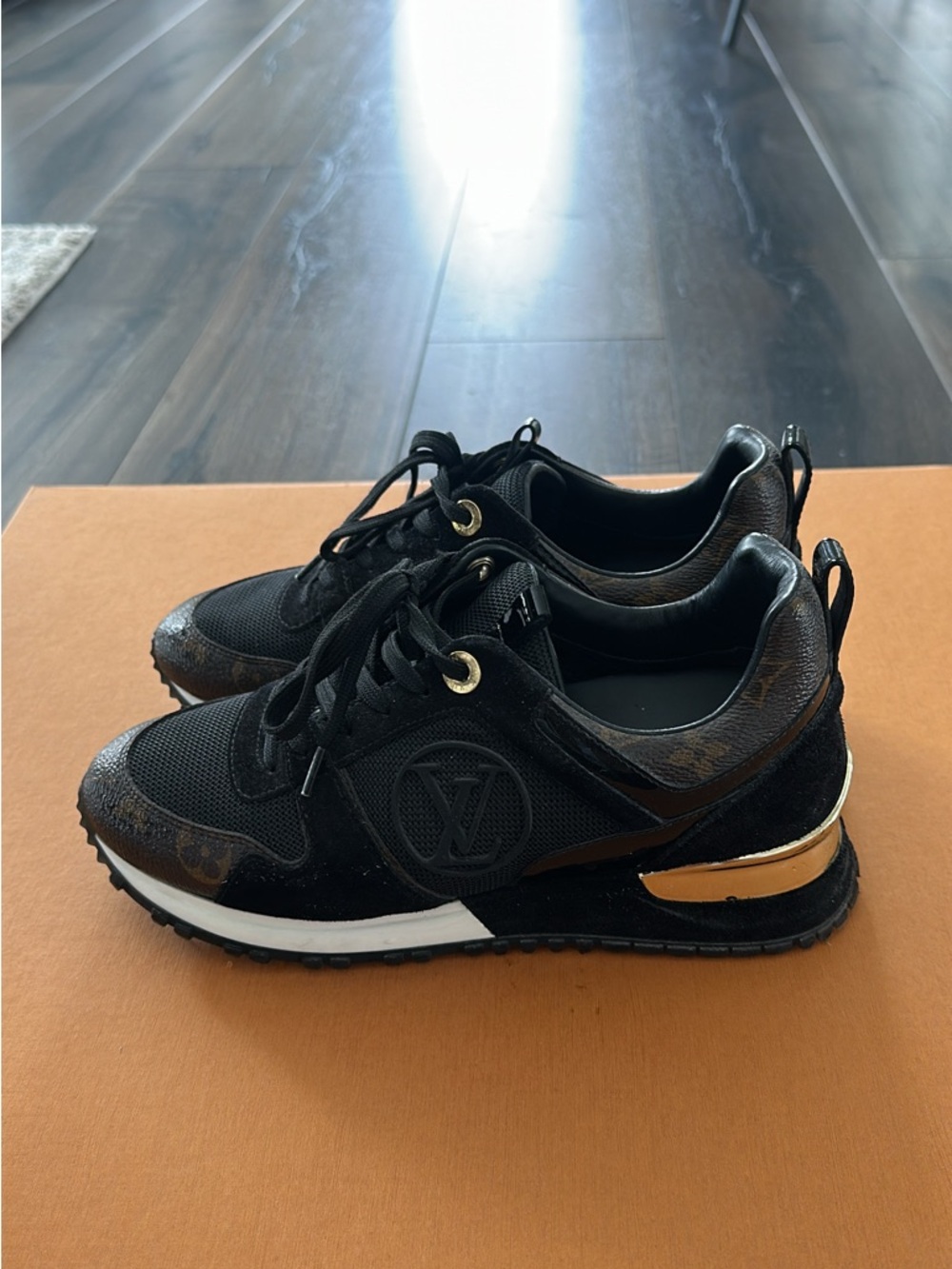 Louis Vuitton Black & Brown Monogram Runner Sneaker